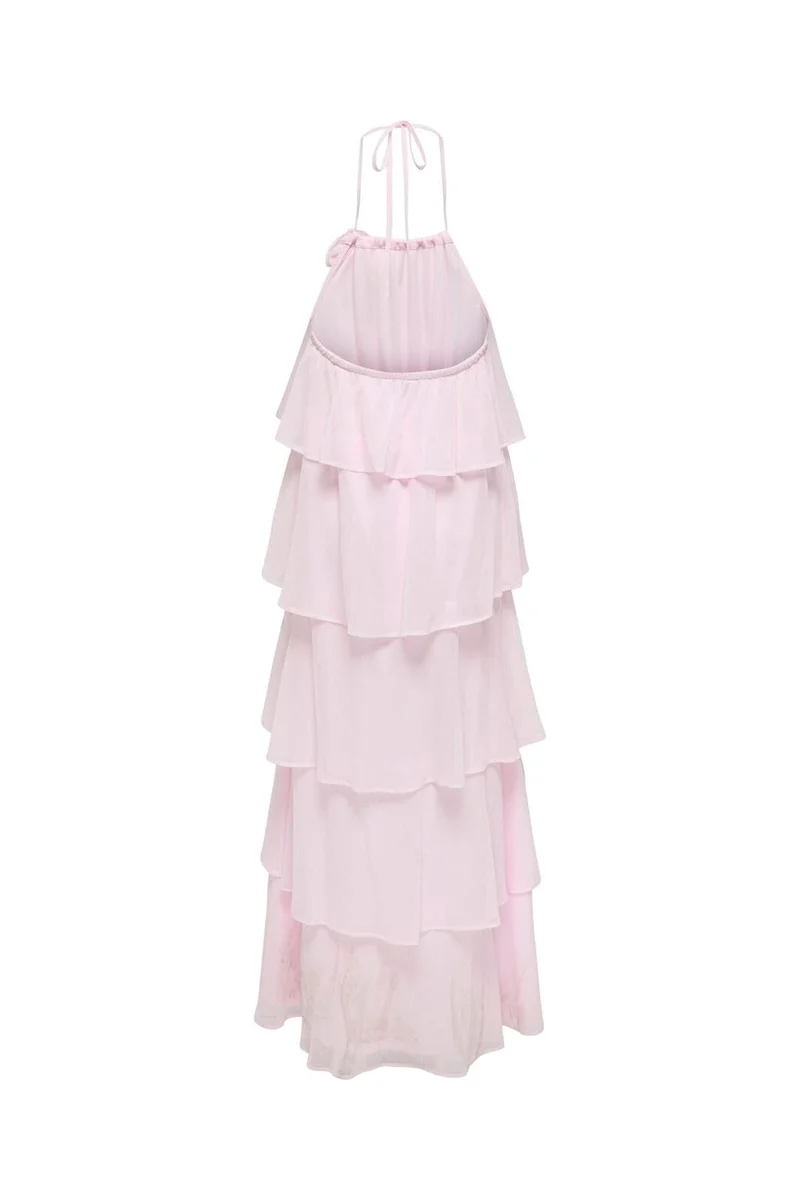 Only - Onlhiva S/L Long Layer Dress - 5092111 Cherry Blossom