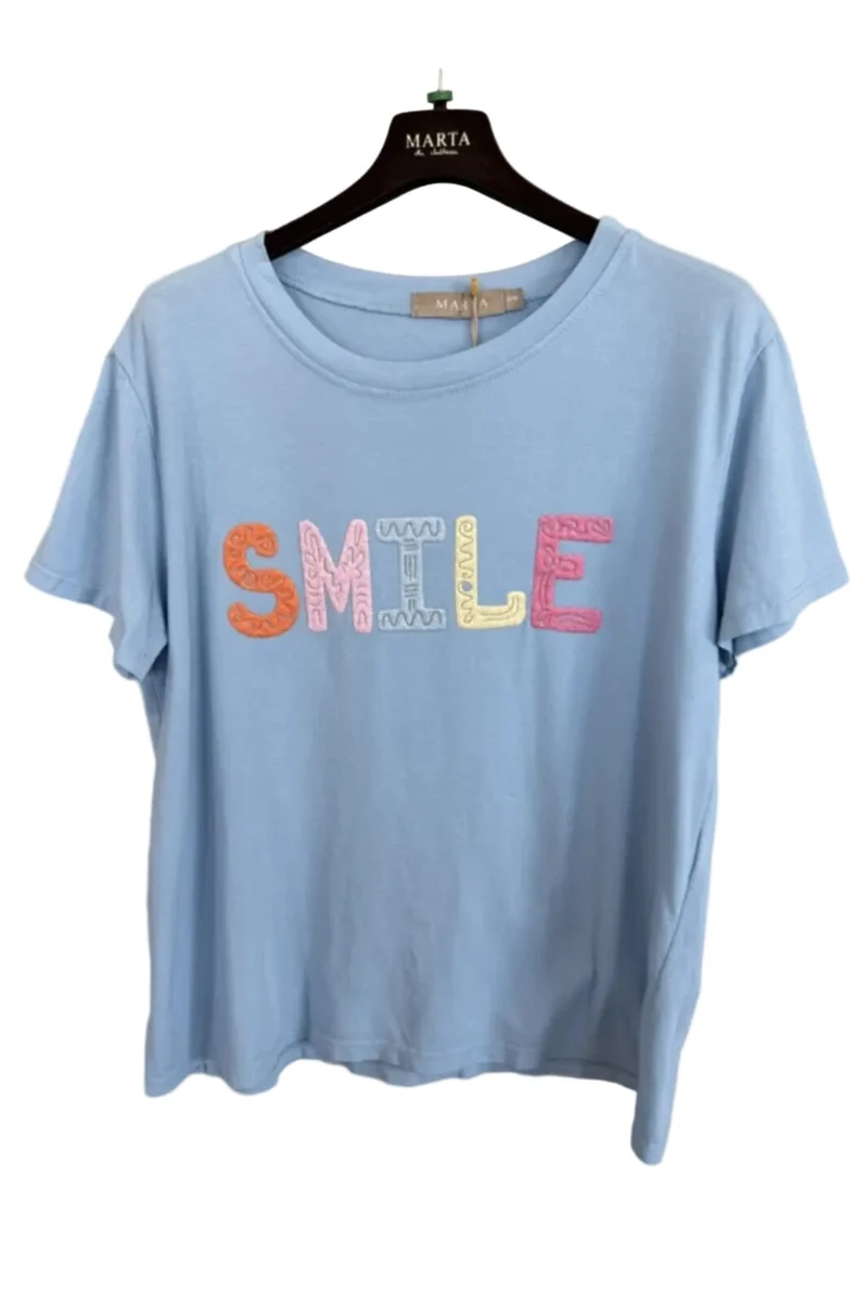 Marta Du Chateau - Mdcvespera Tee 22585 - Lightblue