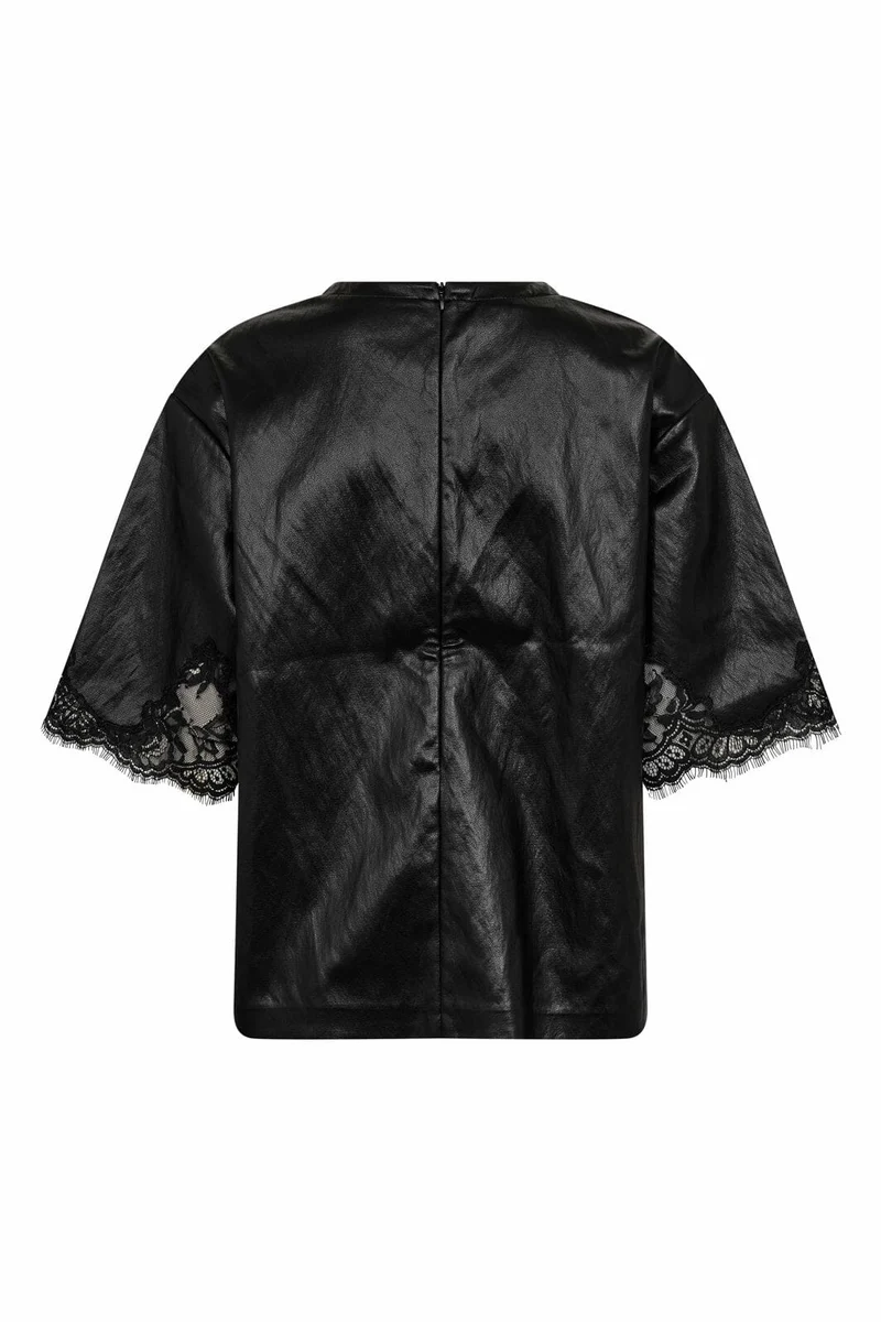 Co´Couture - Gittcc Box Lace Tee 45105 - 96 - Black