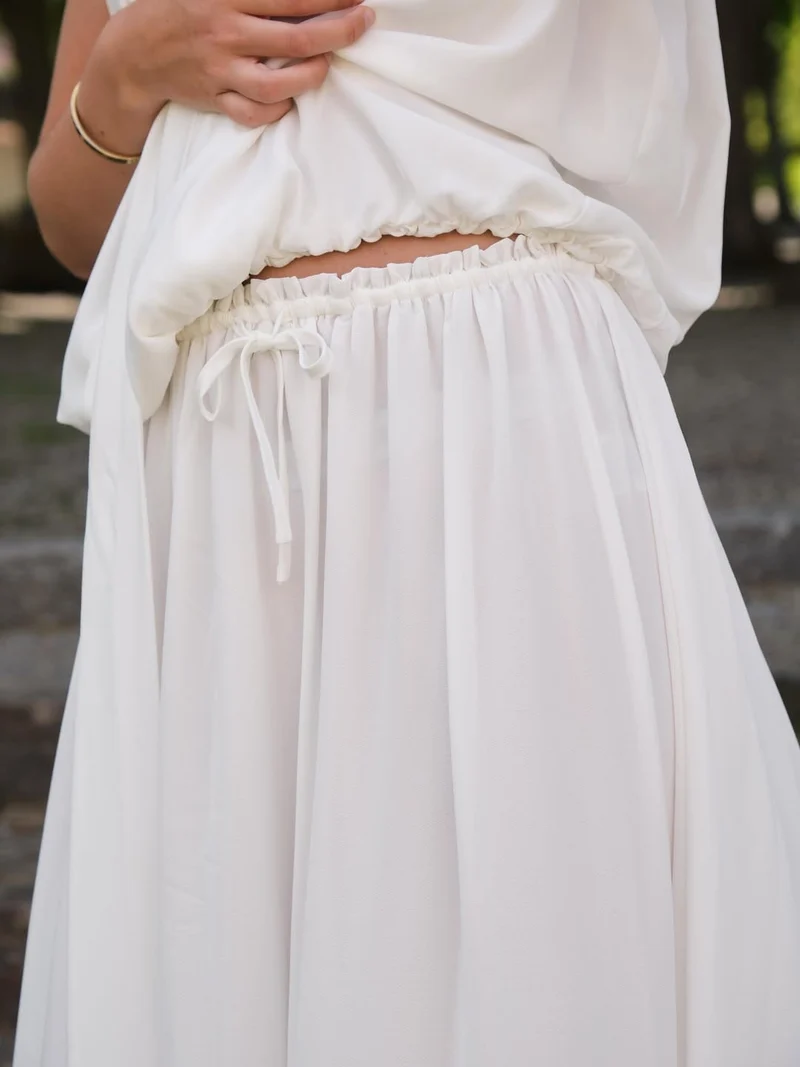 Neo Noir - Sabria Chiffon Skirt 169223 - 121 - Off White
