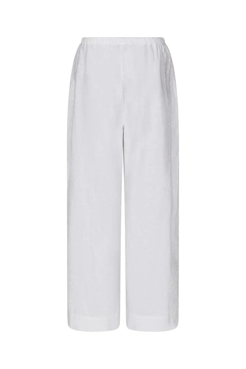 Neo Noir - Heifa Embroidery Pants 169114 - 120 - White