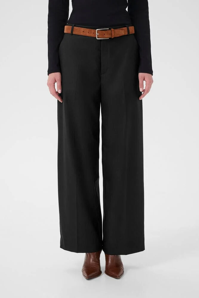 Gestuz - Gzpaula Straight Pants 10910915 - 100017 - Black