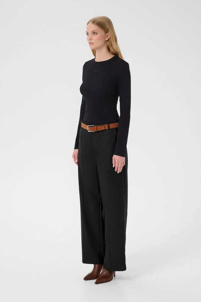 Gestuz - Gzpaula Straight Pants 10910915 - 100017 - Black
