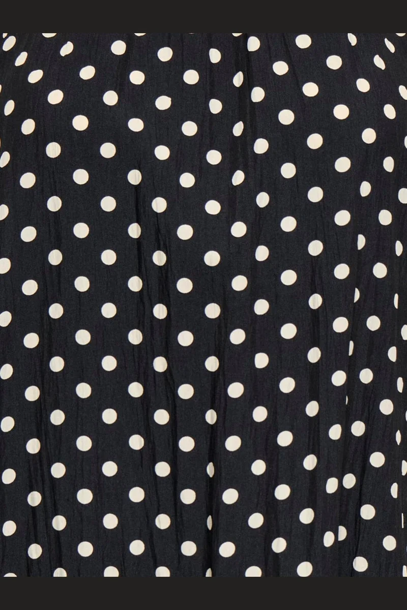 Only - Onlzazie S/L Short Frill Dress - 5140500 Black Sandshell Dot