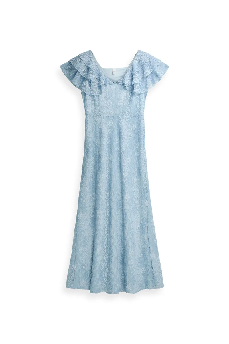 YAS - Yaslovisa Ss Ankle Lace Dress - 5132282 Skyway