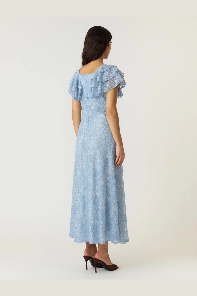 YAS - Yaslovisa Ss Ankle Lace Dress - 5132282 Skyway
