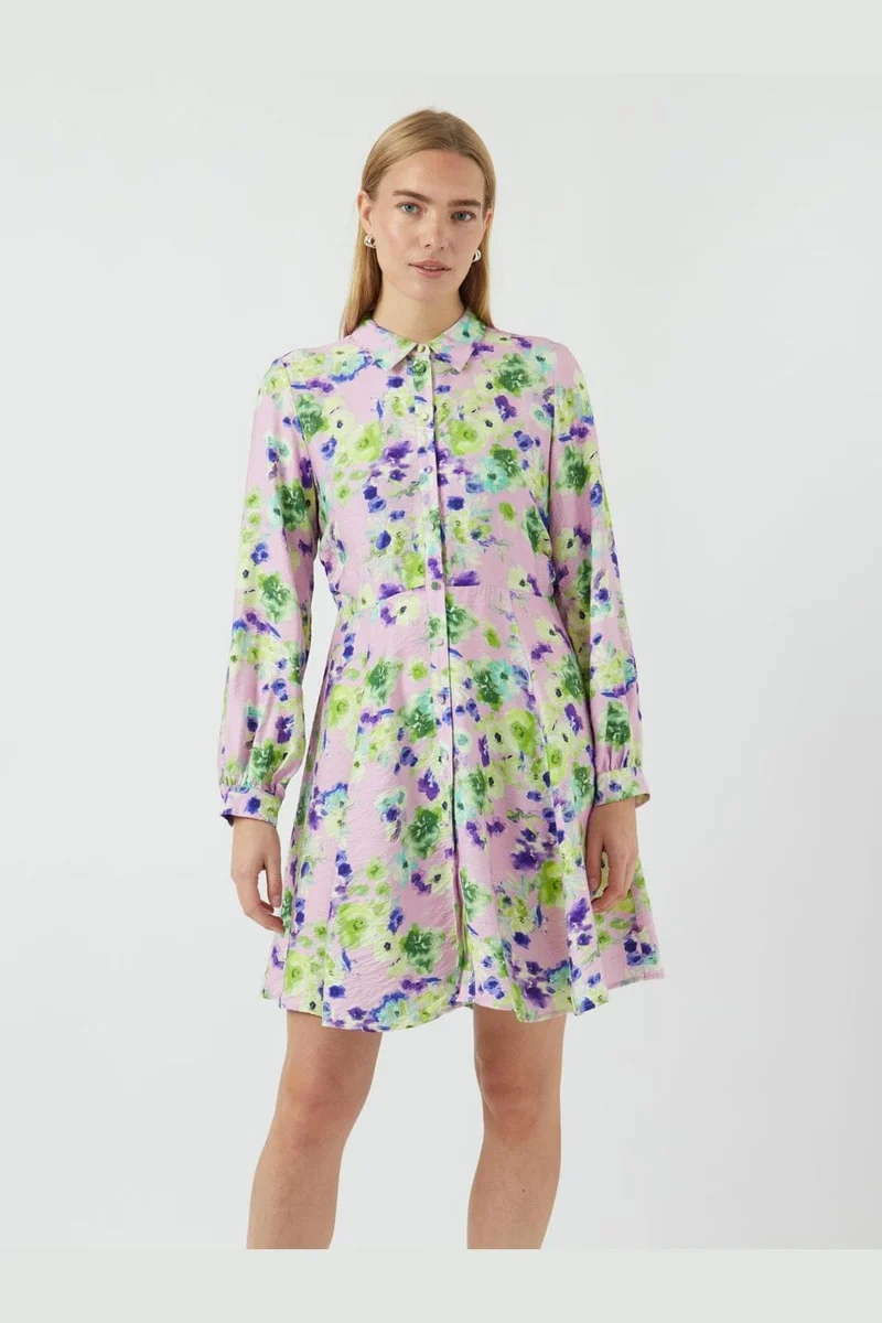 YAS - Yaskaya Ls Shirt Dress - 4710063 Pale Lilac Wilma