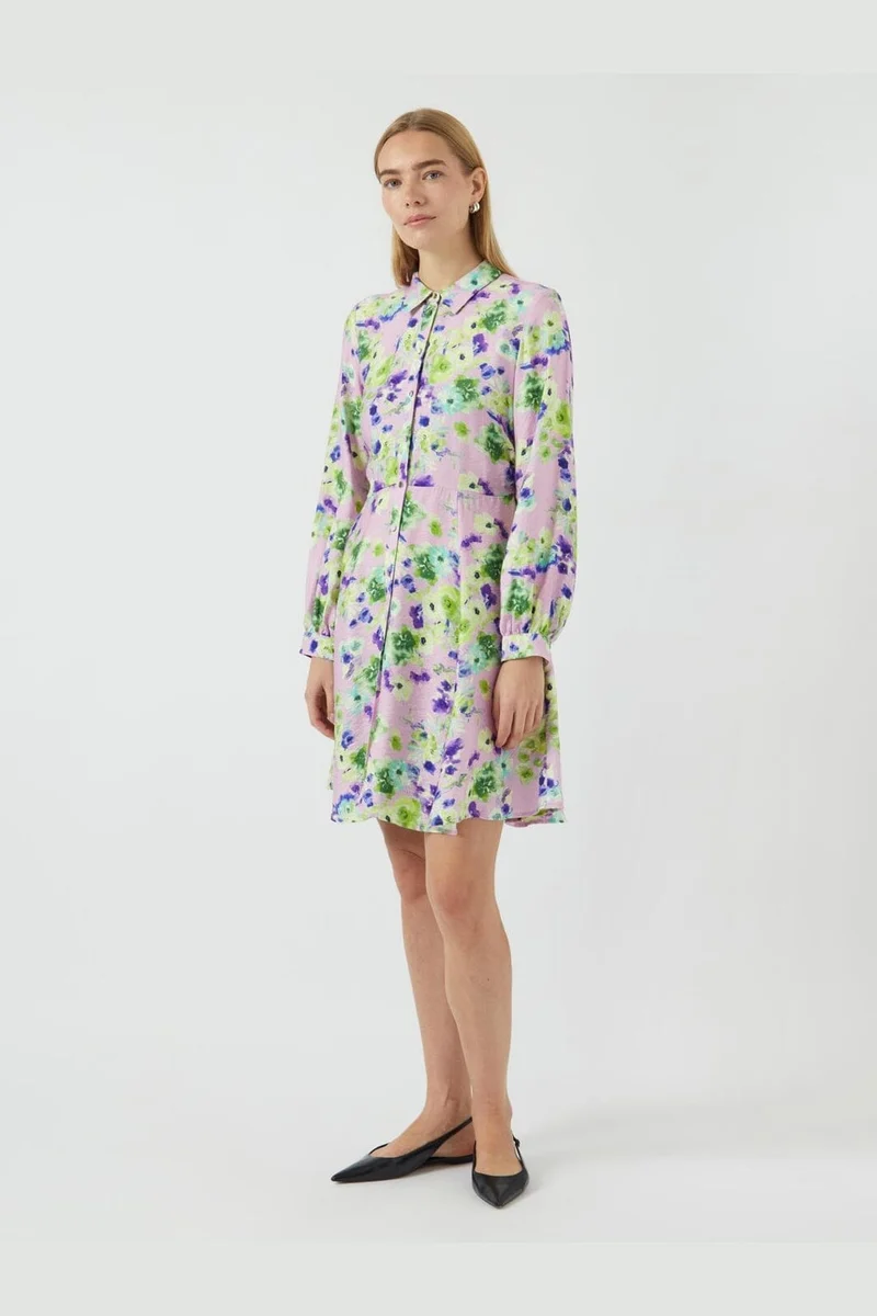 YAS - Yaskaya Ls Shirt Dress - 4710063 Pale Lilac Wilma