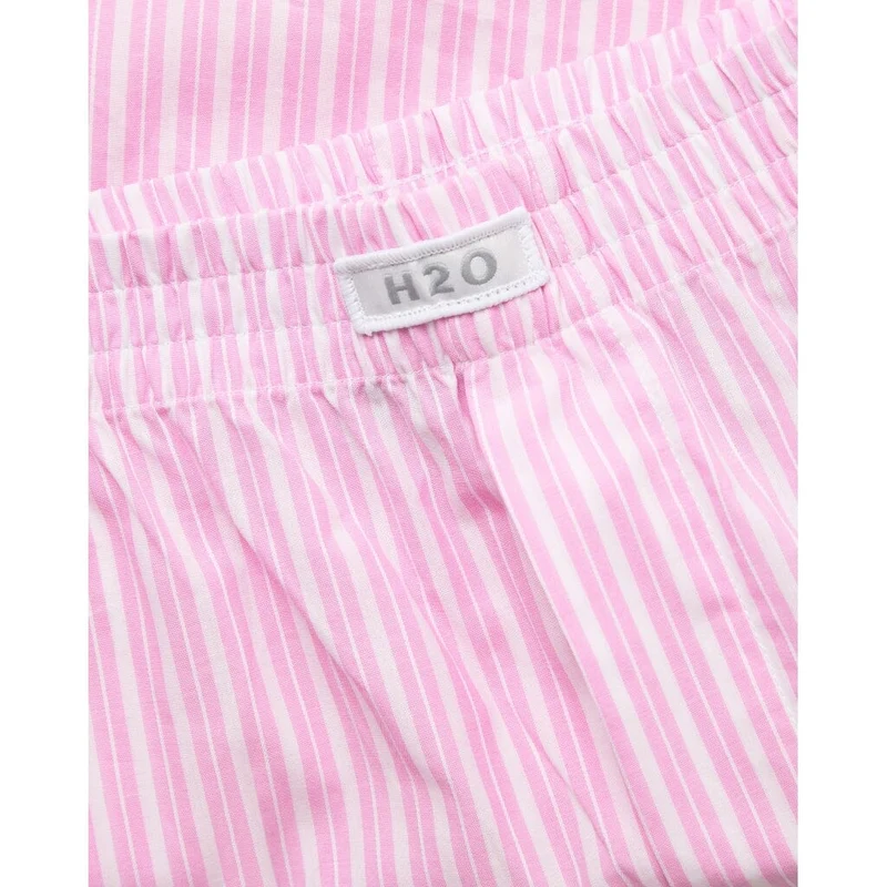 H2O - Rønne Essential Pajamas Shorts 100165 - 7093 - Pink/White