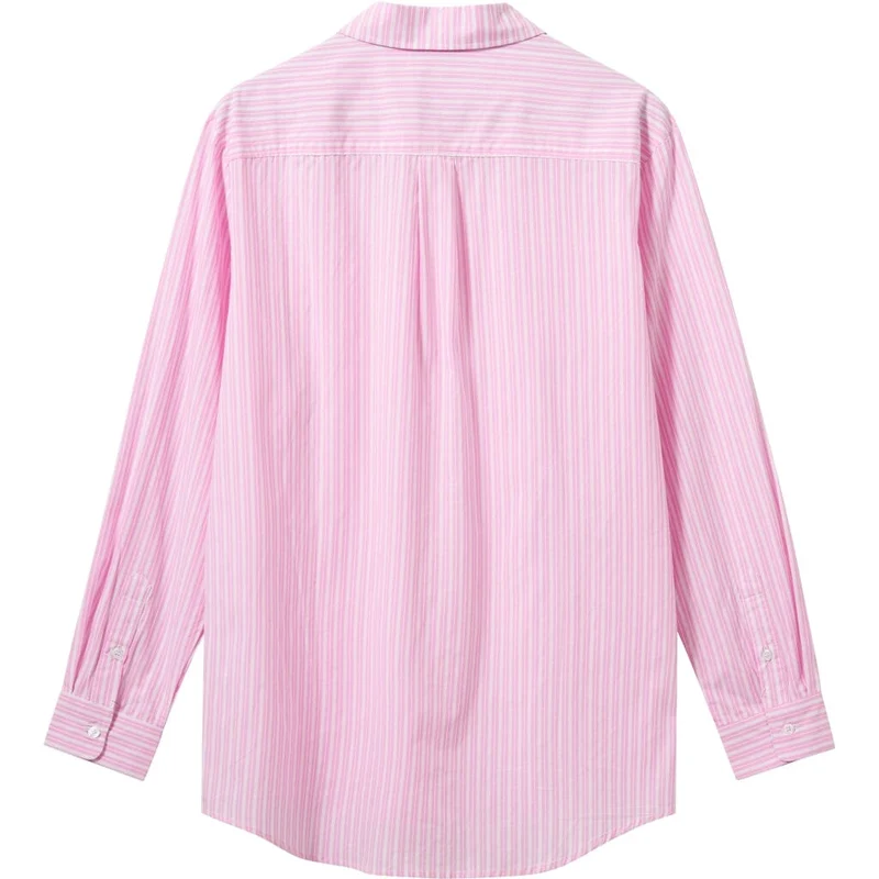 H2O - Rønne Essential Pajamas Shirt L/S 101018-1 - 7093 - Pink/White