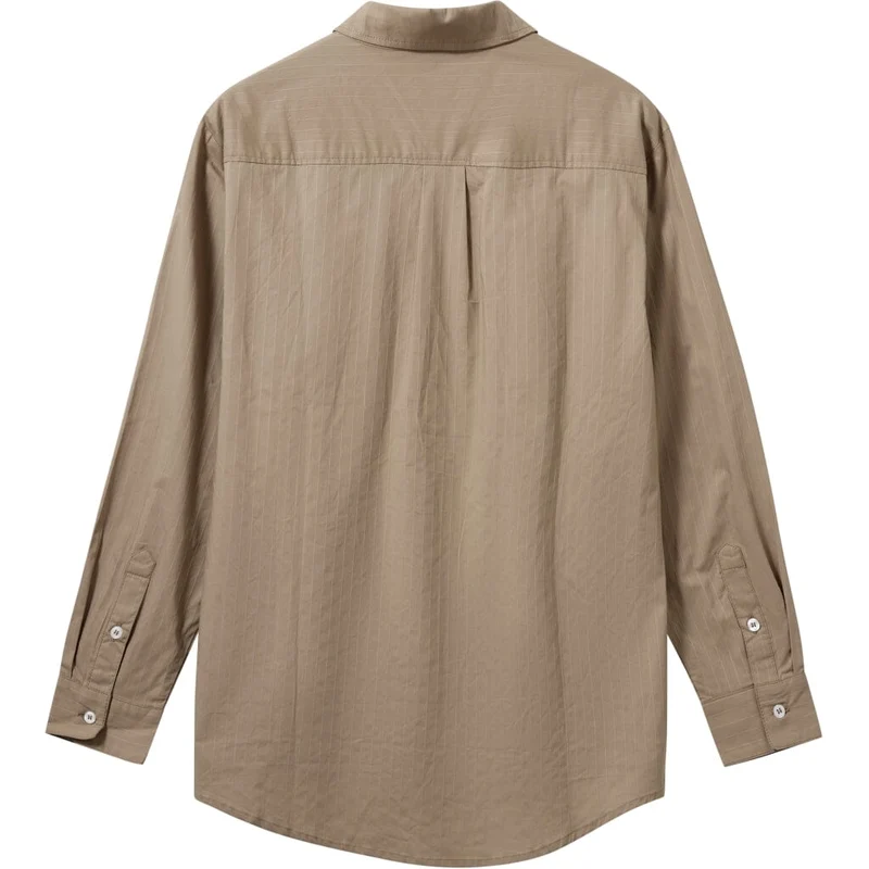 H2O - Rønne Essential Pajamas Shirt L/S 101018-1 - 3547 - Latte