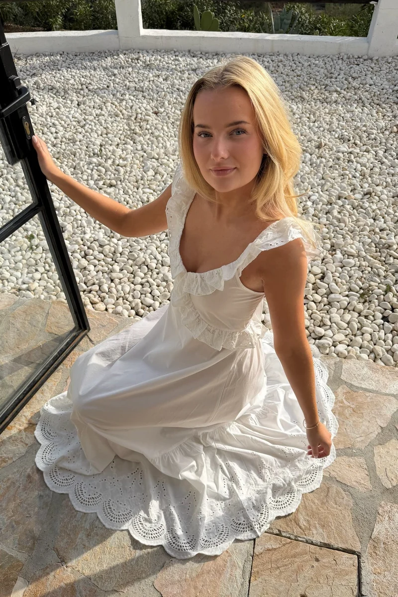 BYIC - Melbaic Dress A25172 - White Embroidery