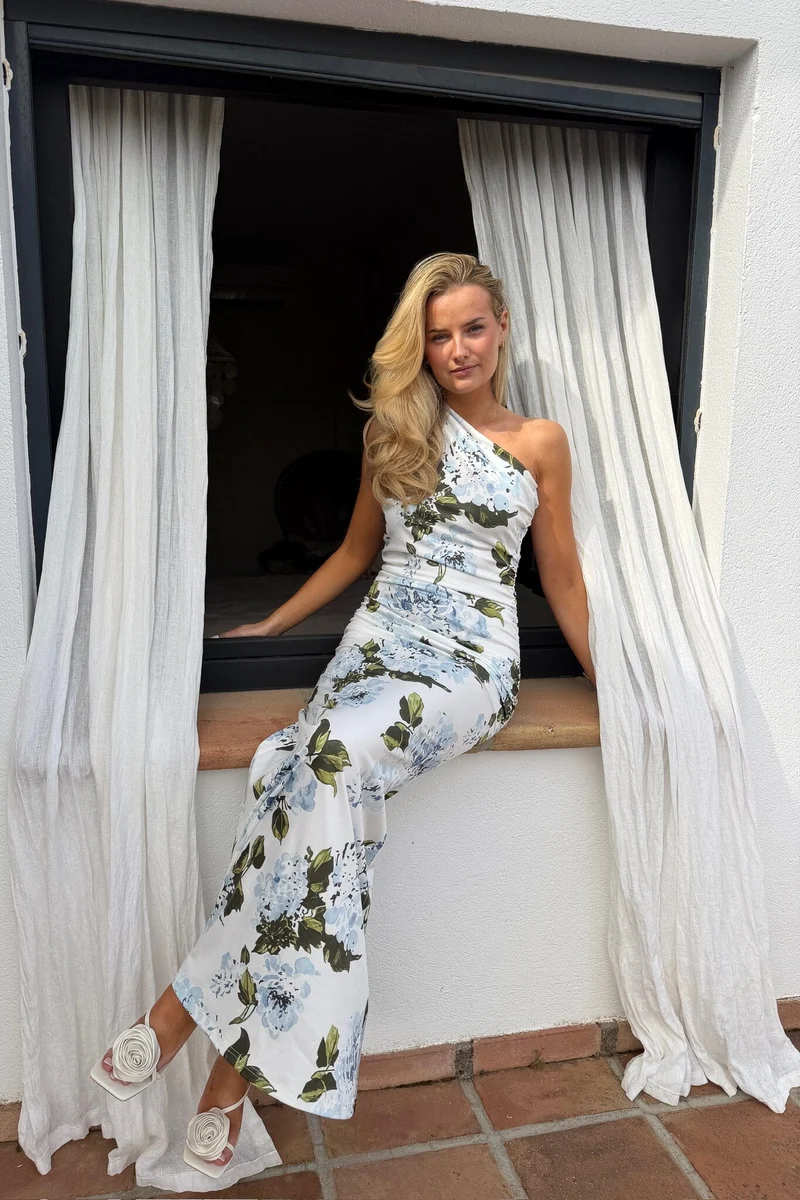 BYIC - Andreaic Maxi Dress A23768 - Blue Botanical Print