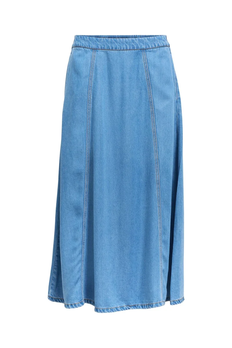 Object - Objframe Denim Skirt - 5055072 Light Blue Denim