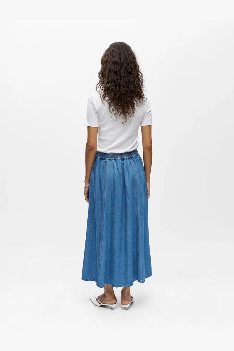 Object - Objframe Denim Skirt - 5055072 Light Blue Denim