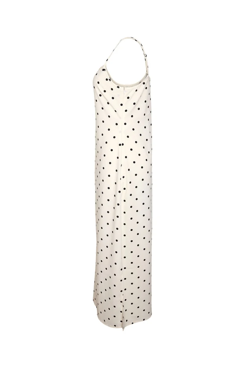 Noisy May - Nmsophie S/L Maxi Dress Fwd - 5002533 Cloud Dancer Black