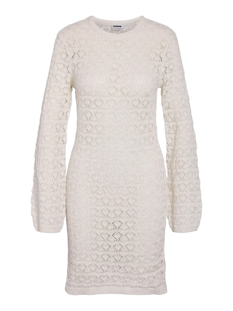 Noisy May - Nmlaika L/S Flared Sleeve Knit Dress Fwd - 4946474 Birch