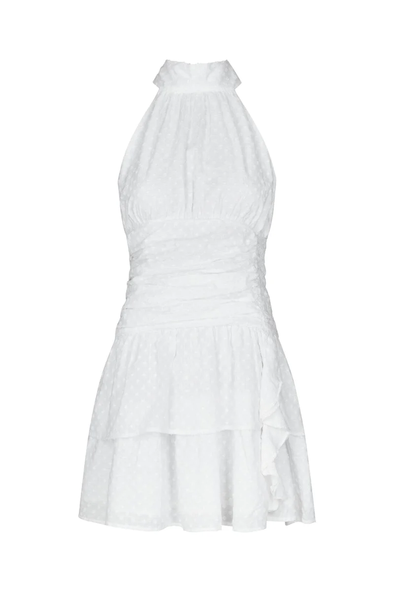 Neo Noir - Amaris Dobby Dress 169261 - 120 - White