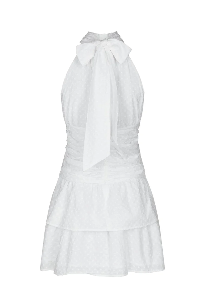 Neo Noir - Amaris Dobby Dress 169261 - 120 - White