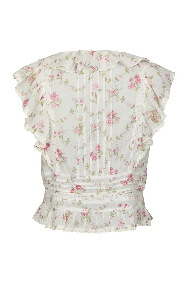 Neo Noir - Netali Spring Flower Top 168728 - 121 - Off White