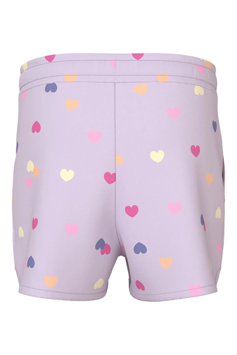 Name It - Nmfvigga Shorts F1 - 5058600 Lavender Fog Colorful Hearts