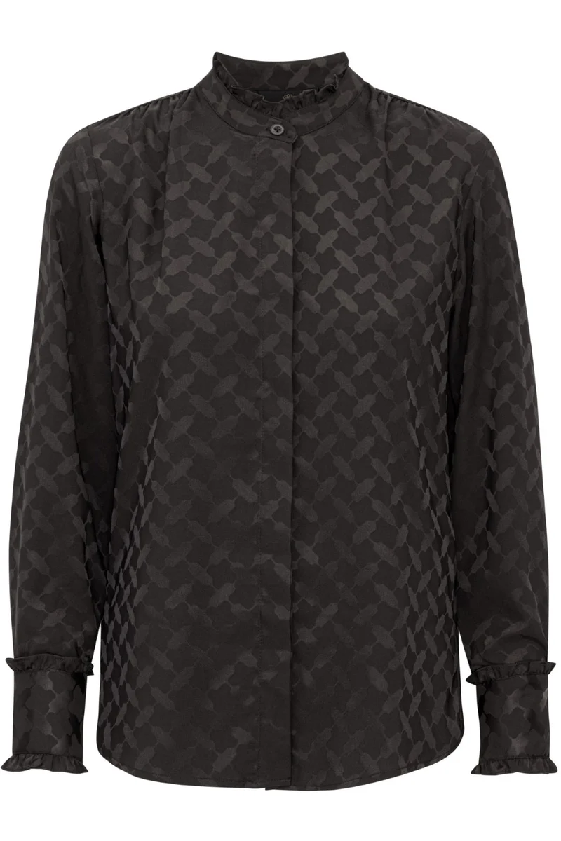 Karmamia - Trinity Shirt - Black Keffiyeh Jacquard
