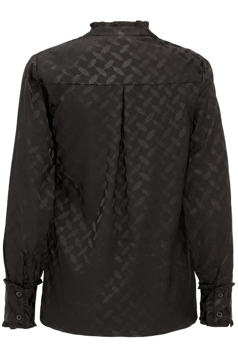 Karmamia - Trinity Shirt - Black Keffiyeh Jacquard