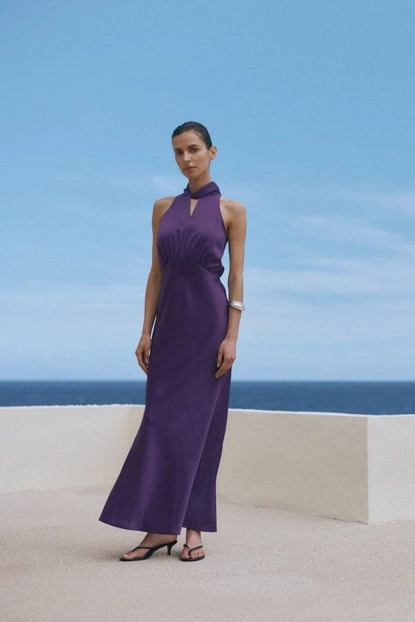 YAS - Yaspella Sl Maxi Dress Story - 5169288 Wineberry