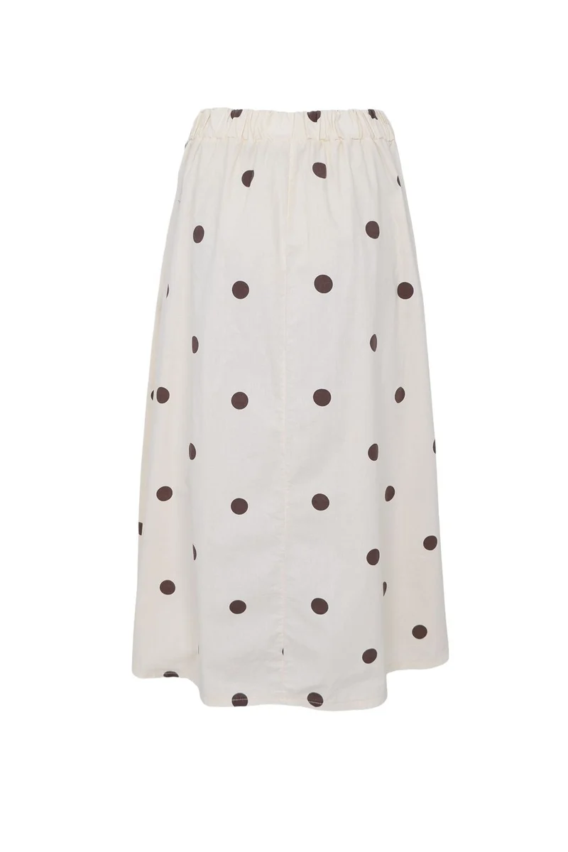 Black Colour - Bcabbie Skirt 40728 - Creme Dot