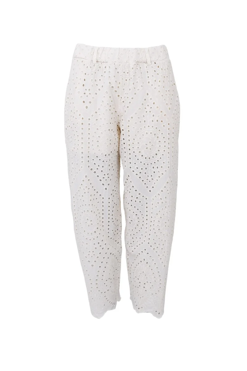Black Colour - Bcfrey Barrel Lace Pant 41196 - Creme