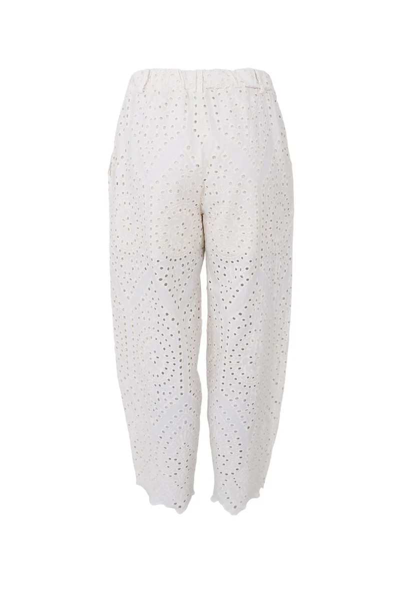 Black Colour - Bcfrey Barrel Lace Pant 41196 - Creme