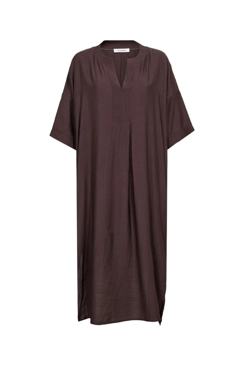 Co´Couture - Heracc Tunic V-Dress 46103 - 145 - Dark Brown