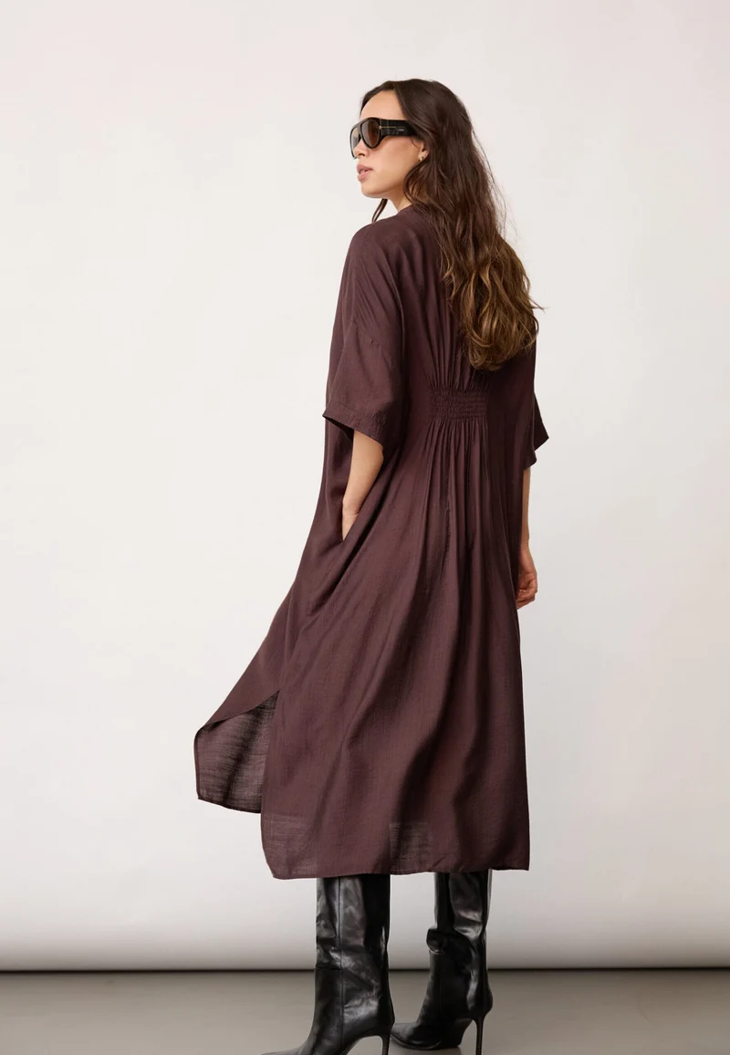 Co´Couture - Heracc Tunic V-Dress 46103 - 145 - Dark Brown