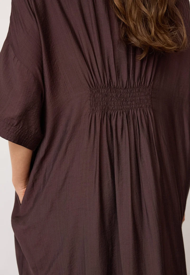 Co´Couture - Heracc Tunic V-Dress 46103 - 145 - Dark Brown