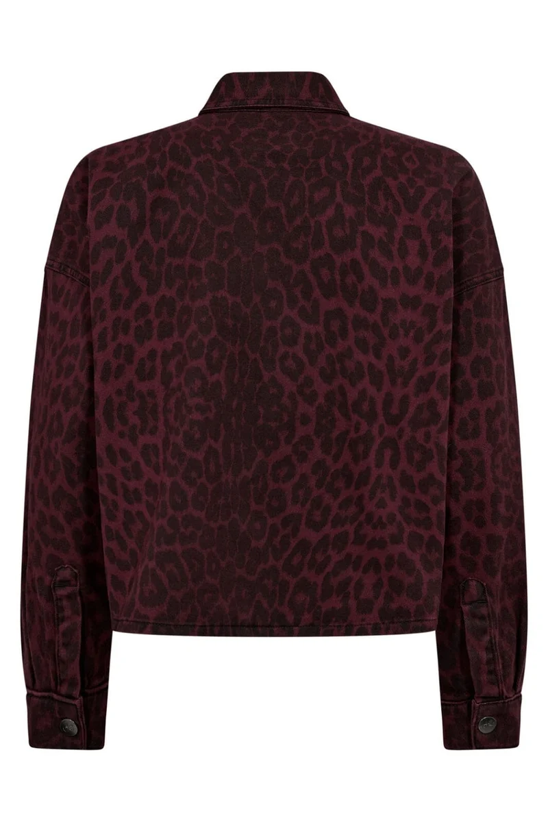 Co´Couture - Leocc Denim Crop Shirt 35931 - 87 - Winered