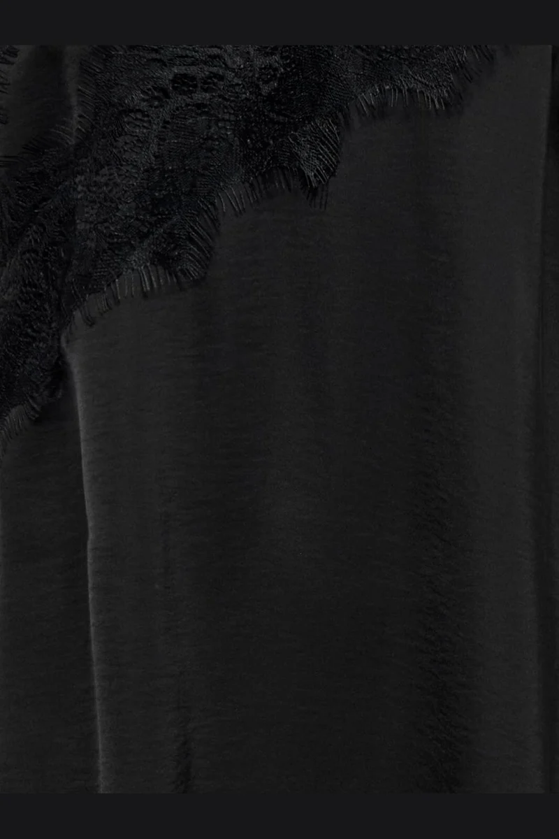 JDY - Jdyurba S/L Asym Split Dress - 5162883 Black