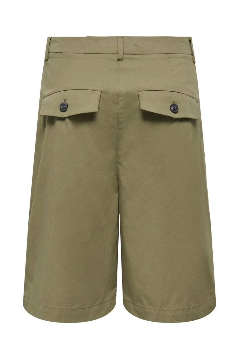 Only - Onlanny Baggy Bermuda Shorts - 5018667 Stone Gray