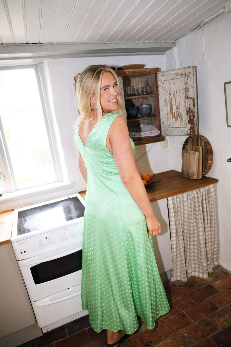 Molly&My x Caroline Dan - Carrie Dress - Mint Dots