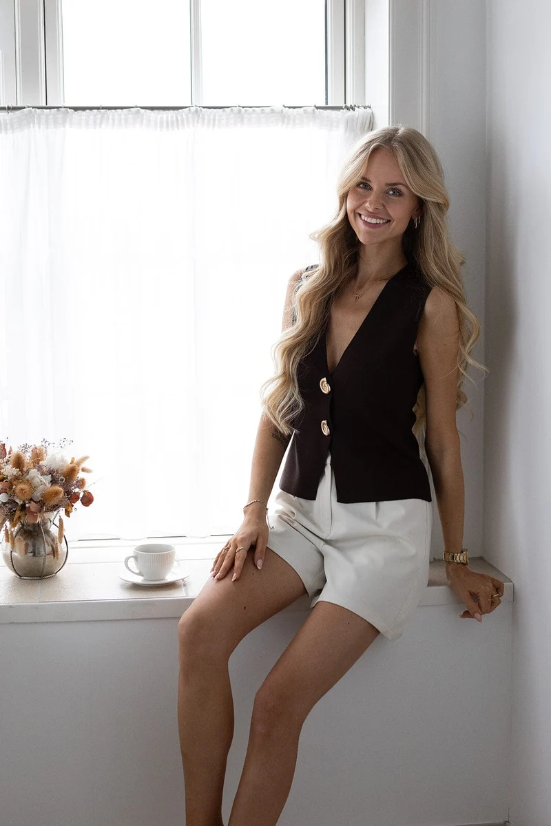 Molly & My X Julie Elgaard - Luna Structure Shorts 168880 - 122 - Creme