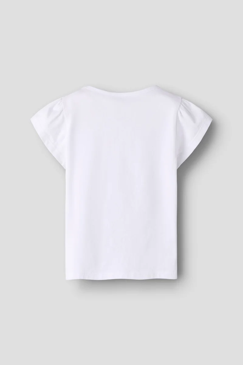 Name It - Nmfamena Pippi Ss Top Sky - 5089266 Bright White