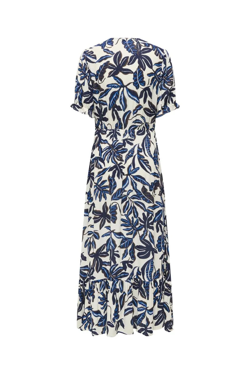 Only - Onlchianti S/S Long Dress - 5103249 Egret Alsace Flower