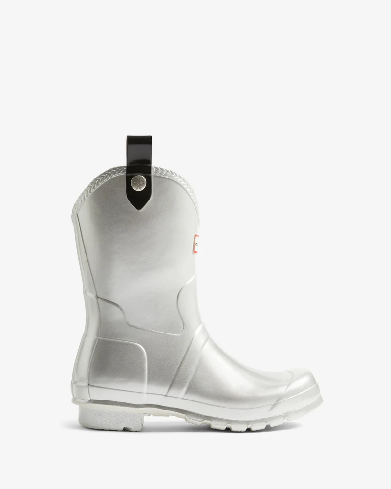 Hunter - Womens Original Cowboy Boot Metallic Hfrw0008261sil - Silver