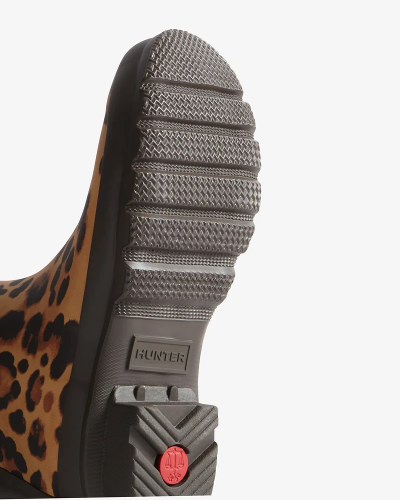 Hunter - Womens Original Tall Leopard Boot Hfrw0009261lo - Leopard Print/chocolate Brown