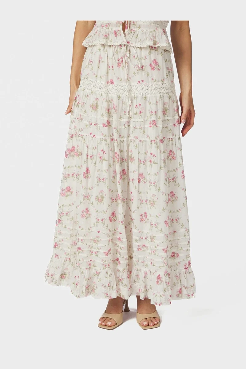 Neo Noir - Fippo Spring Flower Skirt 168727 - 121 - Off White