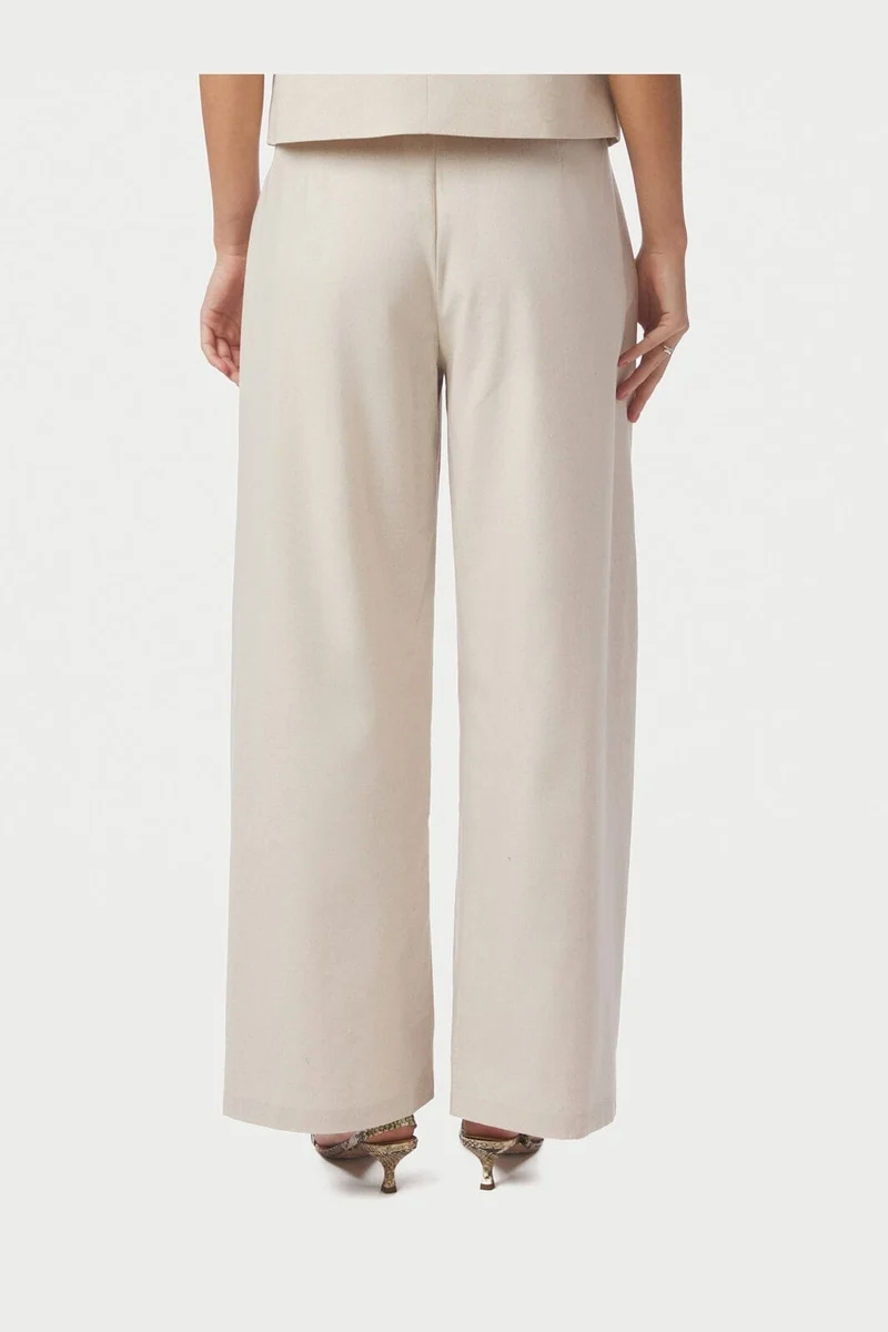 Neo Noir - Essiall Linen Pants 169044 - 122 - Creme