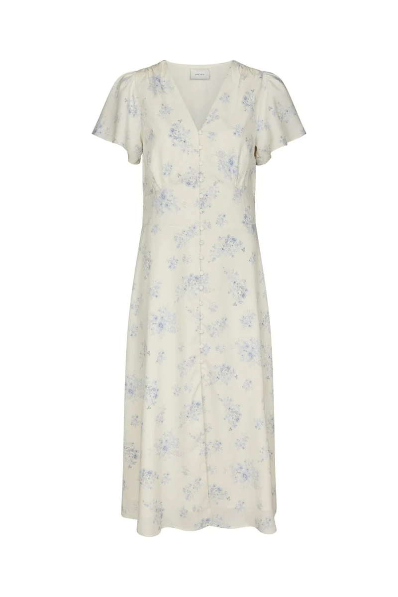 Neo Noir - Eleni Delicate Flower Dress 168875 - 122 - Creme