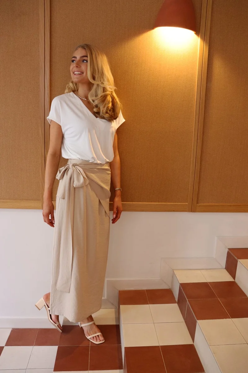 Liberte - Wip Wrap Skirt 22380 - Sand