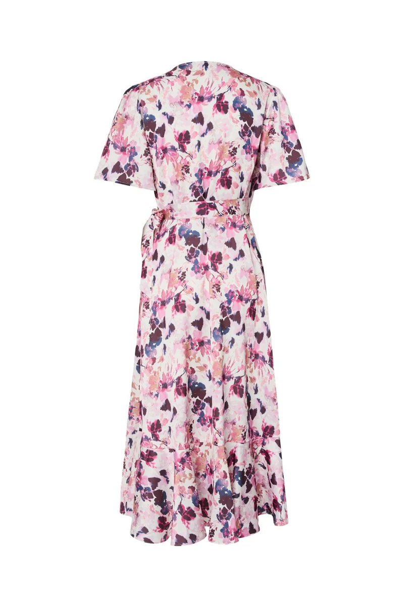 YAS - Yasthea 2/4 Midi Wrap Dress - 4971091 Pristine Lynn