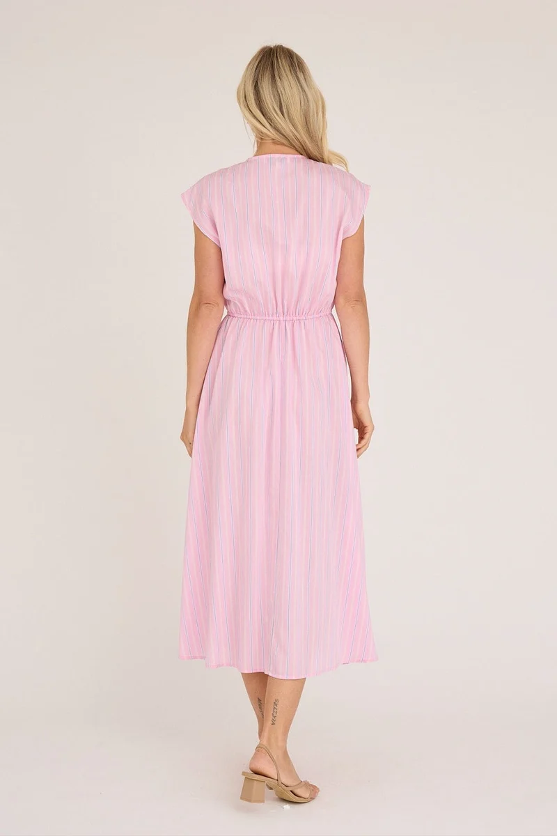 A-View - Vifina Dress AV8136 - Pink/Blue