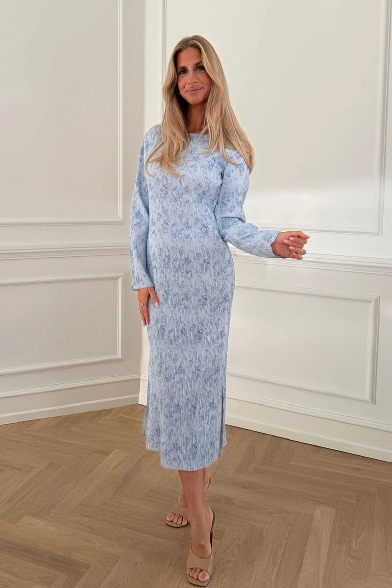 BYIC - Odaic Dress A1015 - Soft Blue Blossom